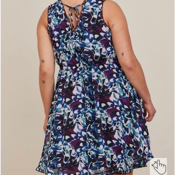 Mini Chiffon Ruffle Dress - Picture 2 of 9